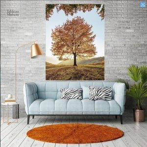 Tableau décoratif Arbre de Vie aux teintes dorées