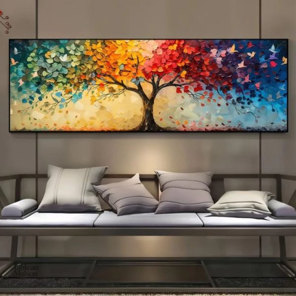 Décoration murale sur le thème des saisons et de la nature