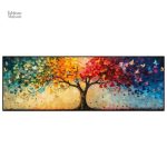 Tableau artistique Arbre de Vie en couleurs variées