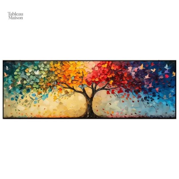 Tableau artistique Arbre de Vie en couleurs variées