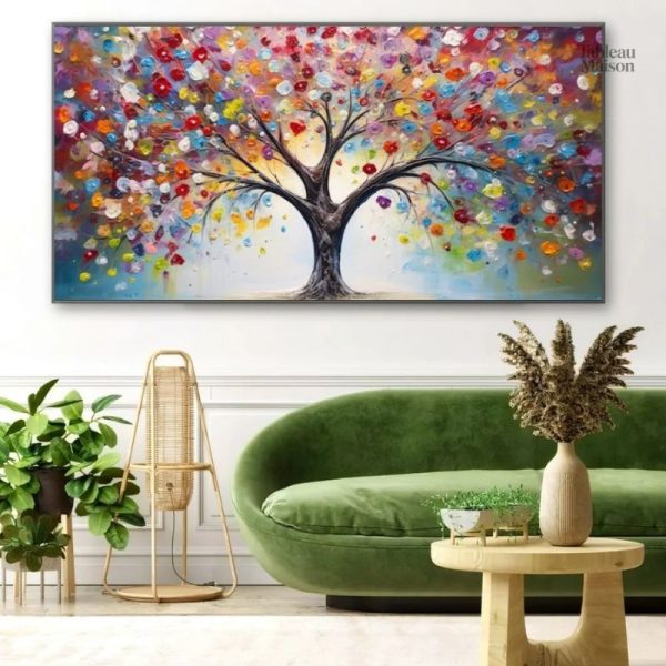 Tableau Arbre de Vie Coloré