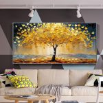 Tableau Arbre de Vie en couleur or