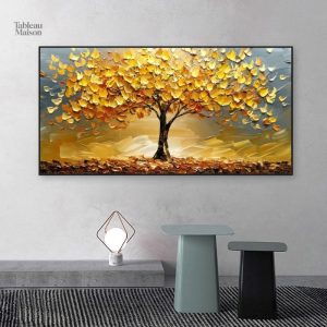 Art mural Arbre de Vie doré
