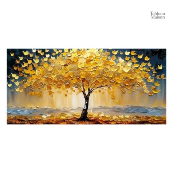 Tableau moderne Arbre de Vie en or