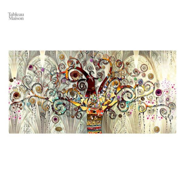 Art mural de Klimt sur thème de la nature