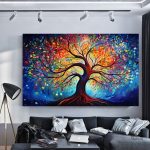 Tableau Arbre de Vie Magique décoratif