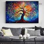 Tableau inspirant représentant un arbre symbolique