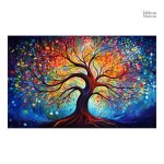 Décoration murale Arbre de Vie coloré et vibrant