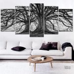 Tableau Arbre de Vie Noir en décoration murale