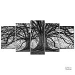 Décoration artistique en noir inspirée de l'arbre de vie