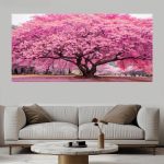 Tableau Arbre de Vie en rose