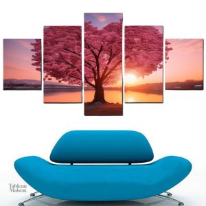 Art mural représentant un arbre de vie japonais