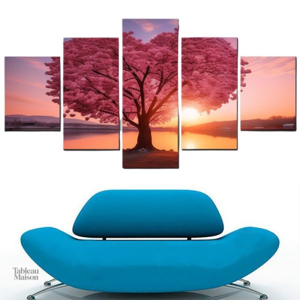 Art mural représentant un arbre de vie japonais