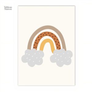 Tableau mural enfantin aux couleurs vives et joyeuses