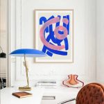Tableau minimaliste aux lignes géométriques élégantes