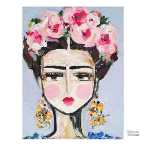 Oeuvre artistique Frida Kahlo, ambiance colorée et rêveuse