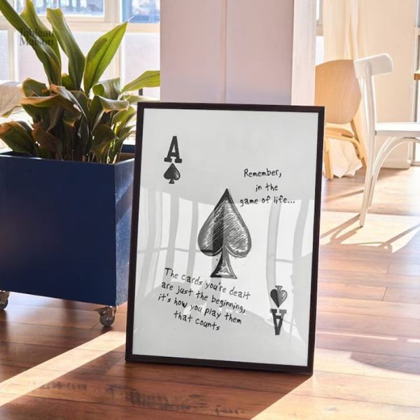 Tableau As de Pique décoratif pour intérieur moderne