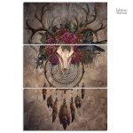 Tableau attrape-rêves coloré pour une décoration apaisante