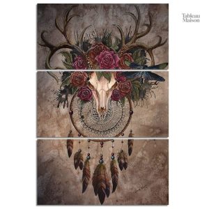 Tableau attrape-rêves coloré pour une décoration apaisante
