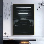 Tableau Audi R8 Sombre en design moderne