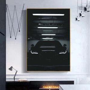 Tableau Audi R8 Sombre en design moderne