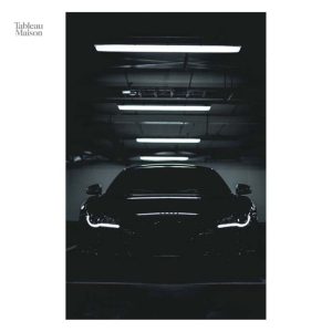 Tableau stylisé de la voiture Audi R8 noire