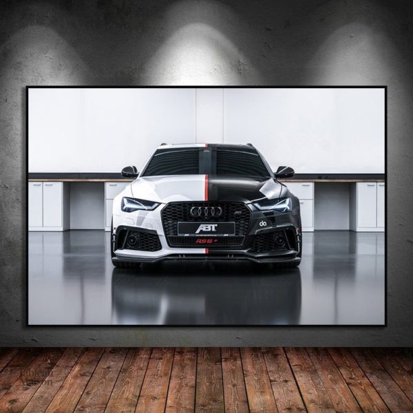 Décoration murale inspirée de l'Audi RS6 sportive