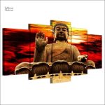 Tableau artistique représentant Bouddha, symbole de sérénité