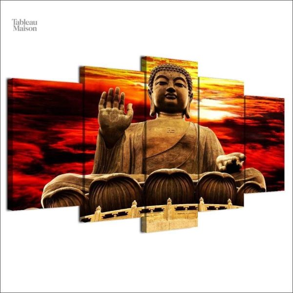 Tableau artistique représentant Bouddha, symbole de sérénité