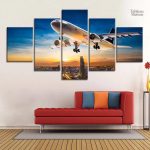 Tableau décoratif représentant un paysage au crépuscule