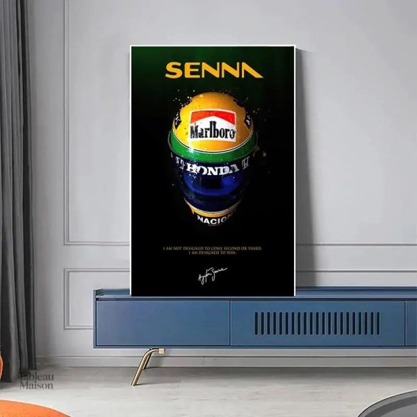 Œuvre dédiée à Ayrton Senna, icône de la Formule 1