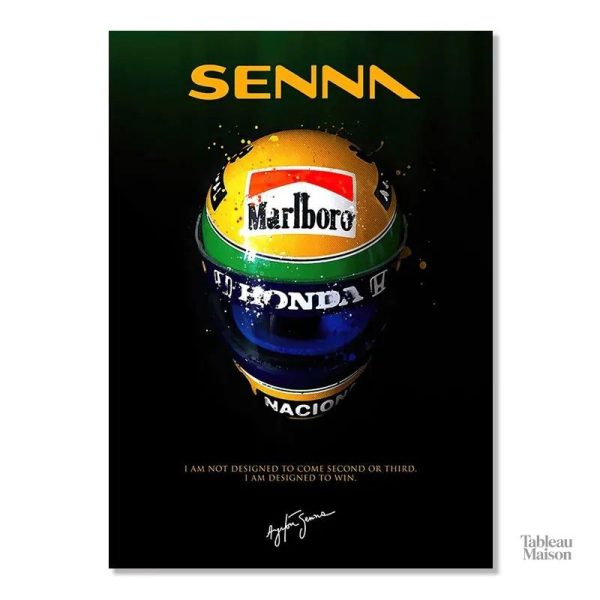 Art mural Ayrton Senna, hommage au champion de vitesse