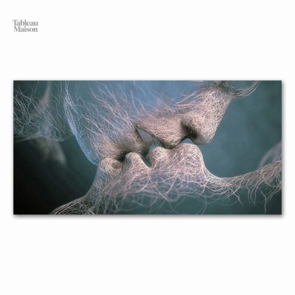 Peinture abstraite évoquant la passion et l'intimité