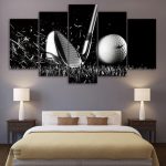 Tableau décoratif représentant une balle de golf
