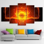 Tableau Ballon de feu en couleurs vives