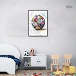 Tableau street art Ballon de Foot