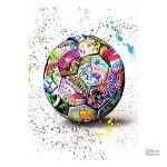Tableau décoratif sur le thème du football et de l'art urbain
