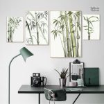 Tableau Bambou japonais en décoration murale