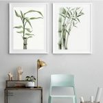 Art mural en bambou, style japonais traditionnel