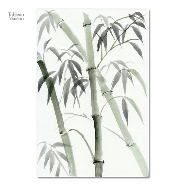 Tableau artistique, ambiance zen avec bambou