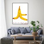 Tableau décoratif Banane, art mural moderne