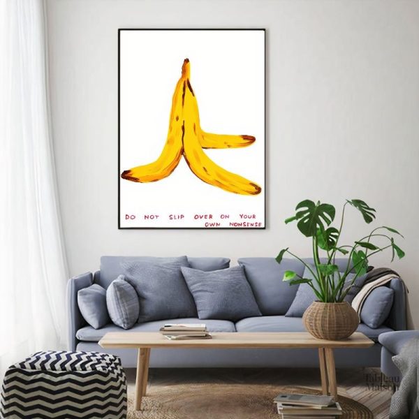 Tableau décoratif Banane, art mural moderne