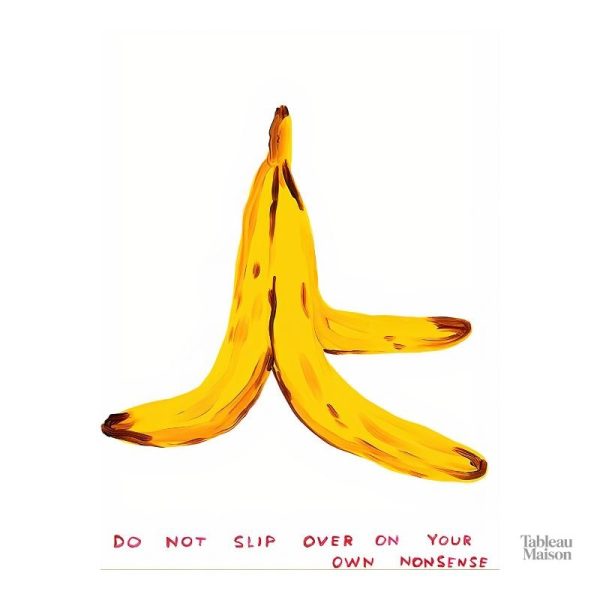 Tableau sur toile avec motif de bananes, style contemporain