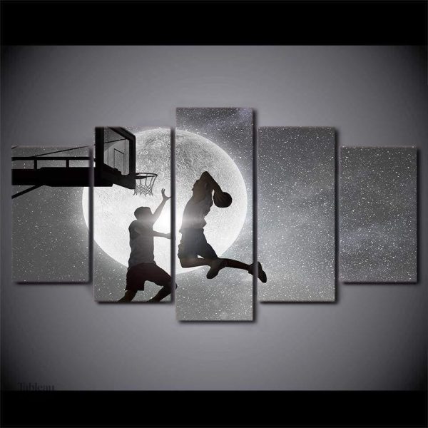 Art mural de basketball pour une décoration dynamique et moderne