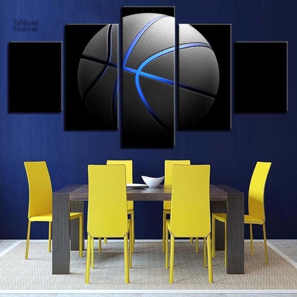 Art mural sur le thème du basketball pour ambiance sportive