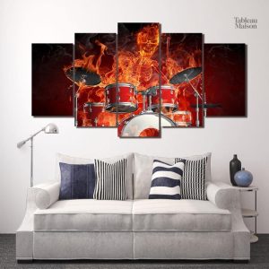 Tableau Batteur en fusion artistique et moderne