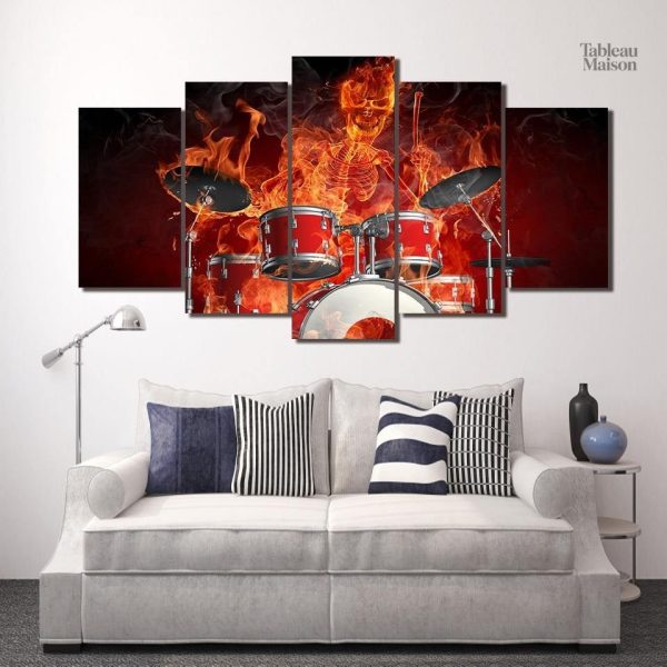 Tableau Batteur en fusion artistique et moderne