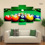 Tableau billard américain décoratif