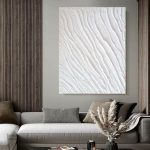Tableau épuré à effet relief pour décoration moderne
