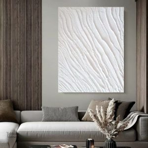 Tableau épuré à effet relief pour décoration moderne
